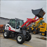 小型装载机 四驱液压铲车20型工程推土机农用抓草抓木机 30型铲车